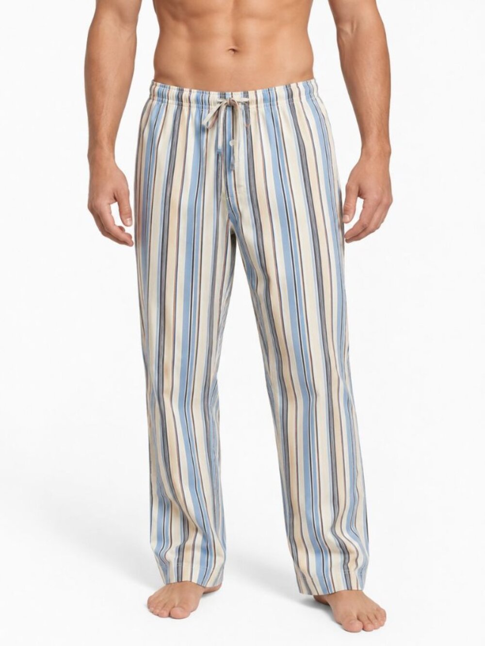 NWT HANRO Night & Day Men's M Lyocell Cotton Striped Pajama Pants Gift Box